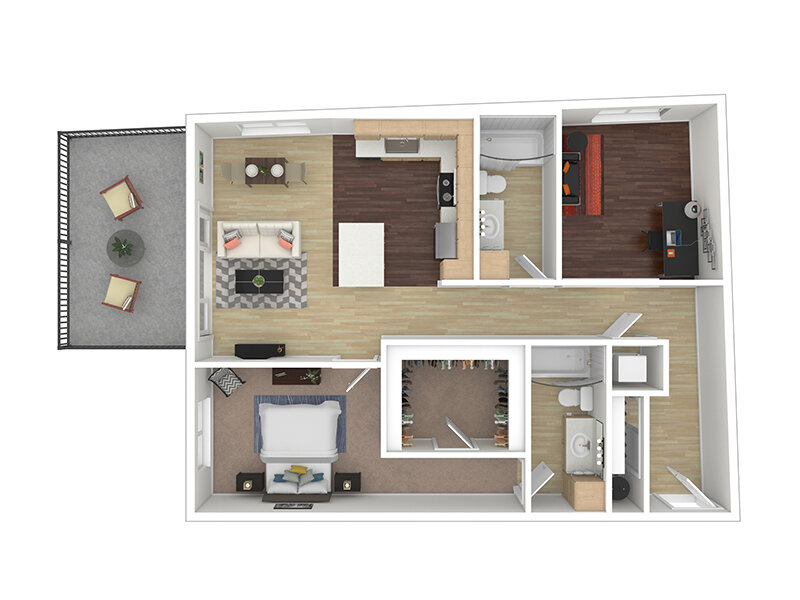 Tria Apartments Floor Plan Spruce